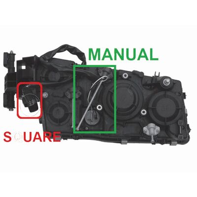 HEADLAMP ALT. LEFT H7 NEW SQUARE CONNECTOR MAN. FH